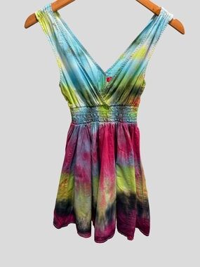 OOAK Hand-Dyed H&M Tie-Dye Maxi Dress - Size 2